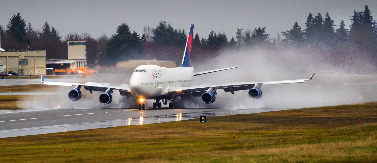 Delta Airlines Last 747 Visits Everett
